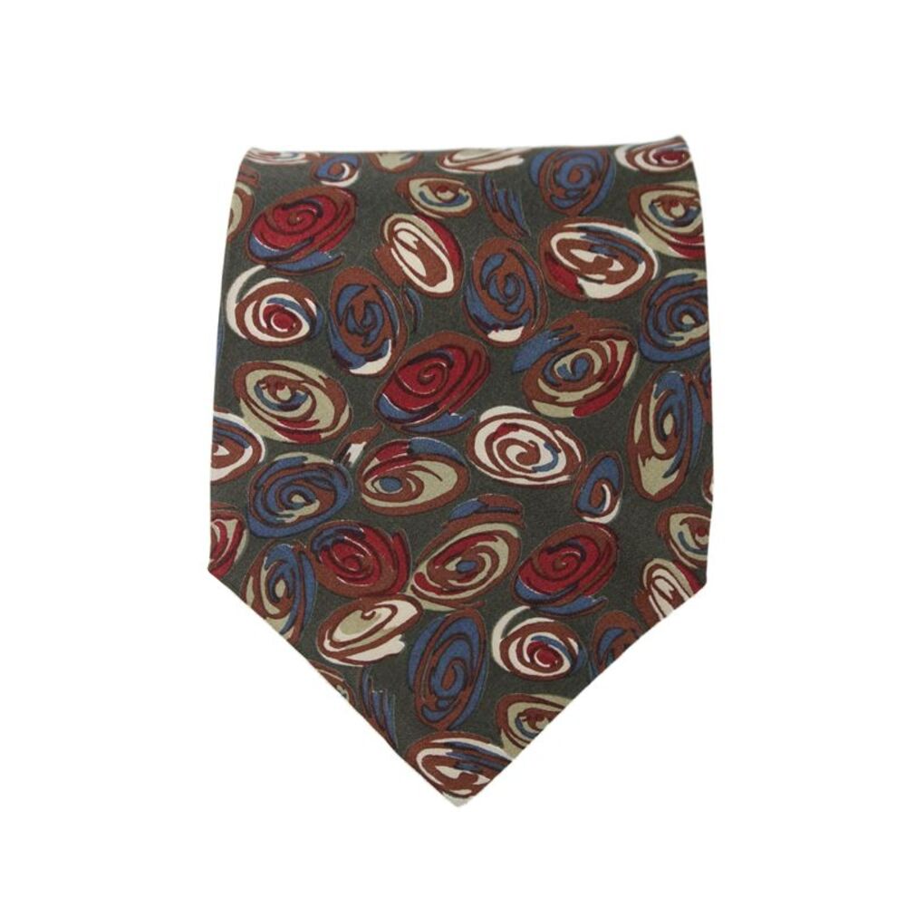 Designer Mens Geometric Print Classic Tie Multicolor